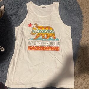 California Republic Tank Top - White
